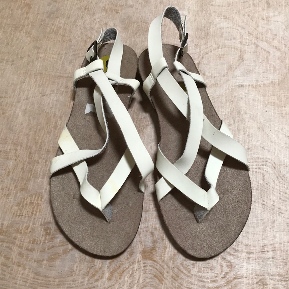 Esprit Liv Strap Sandals Ivory Size 8
